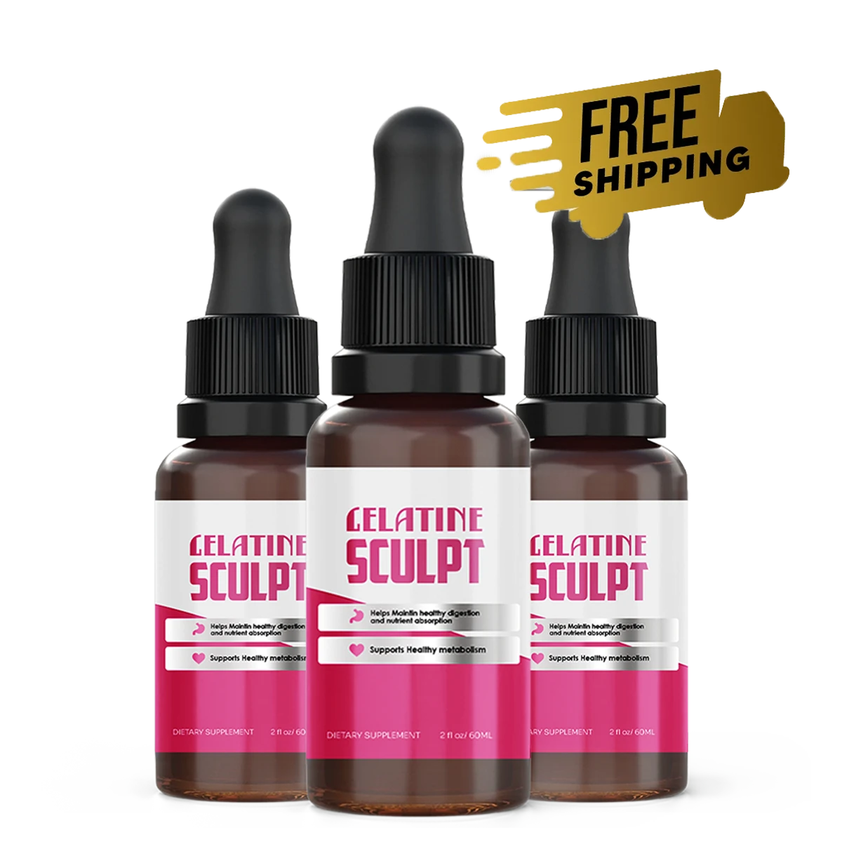 Gelatine Sculpt 3 bottles — 90-day supply