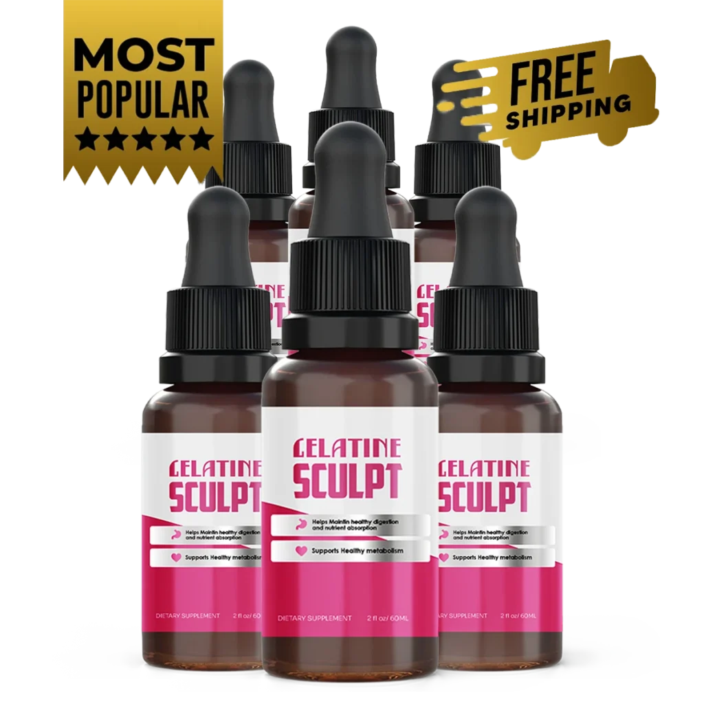 Gelatine Sculpt 6 bottles — 180-day supply